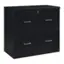 Alt View 11. OSP Home Furnishings - Alpine 2-Drawer Lateral File with Lockdowel Fastening System - Black.
