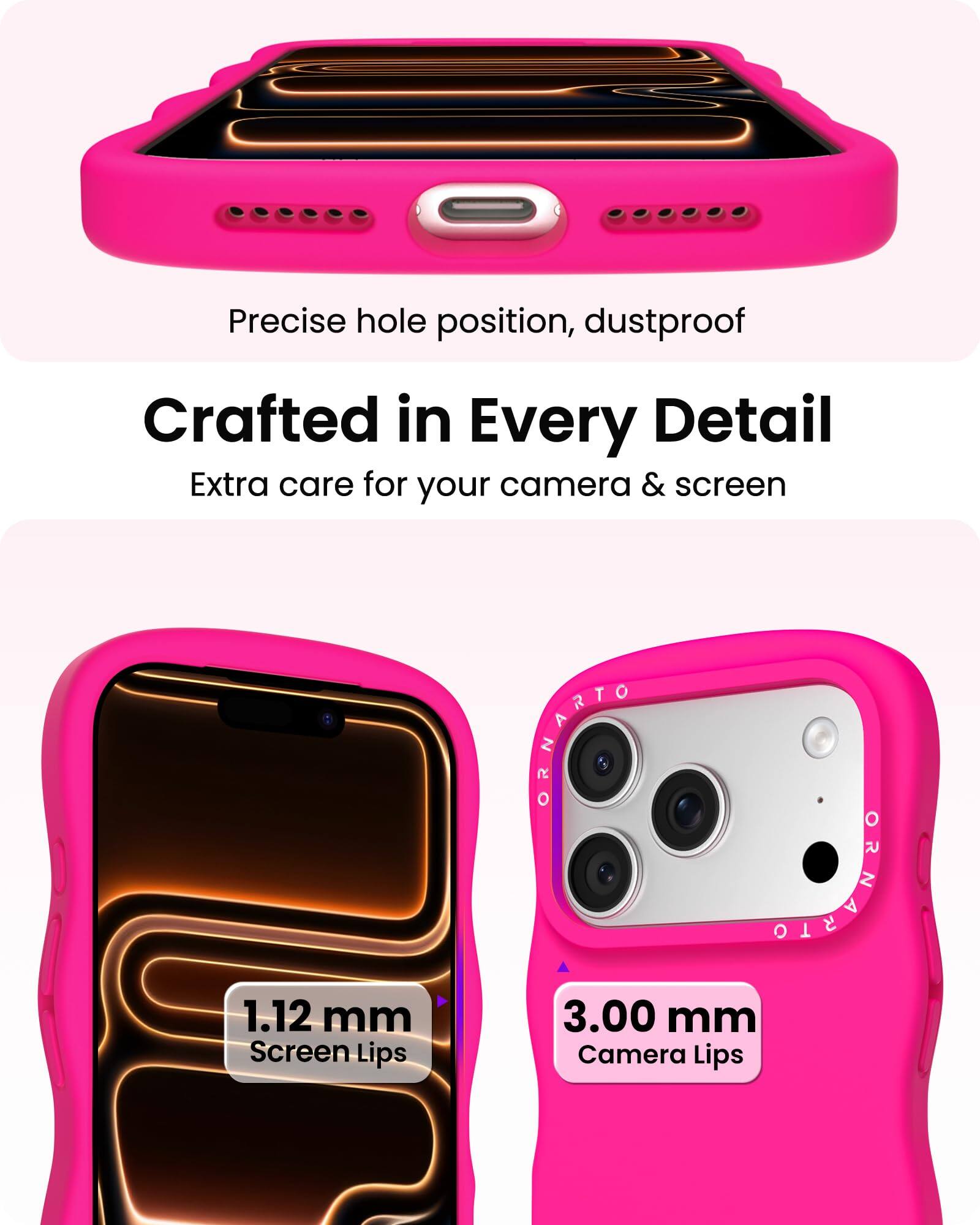 Precise hole position, dustproof

Crafted in Every Detail
Extra care for your camera & screen

1.12 mm Screen Lips

3.00 mm Camera Lips