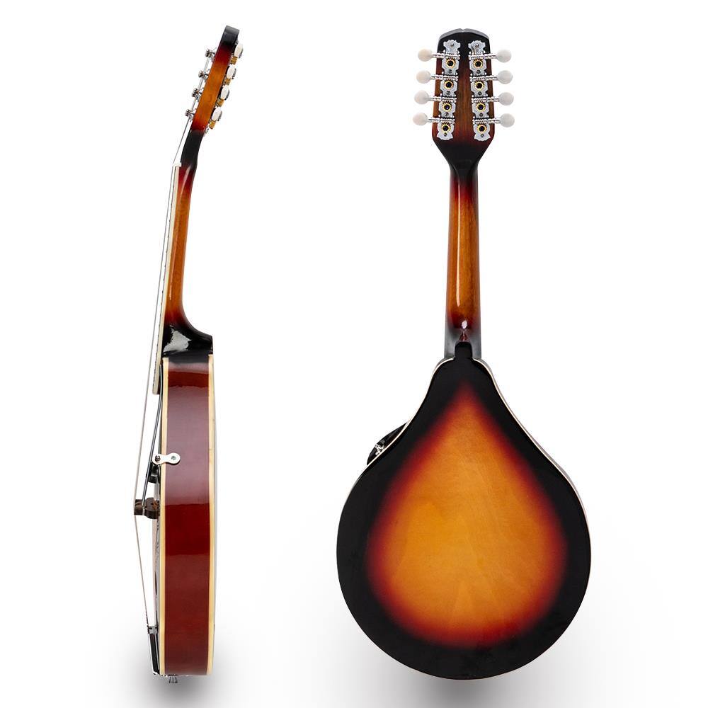 Left. Winado - New  A-Style Mandolin 4 Pairs String Cambered Wood High Quality.