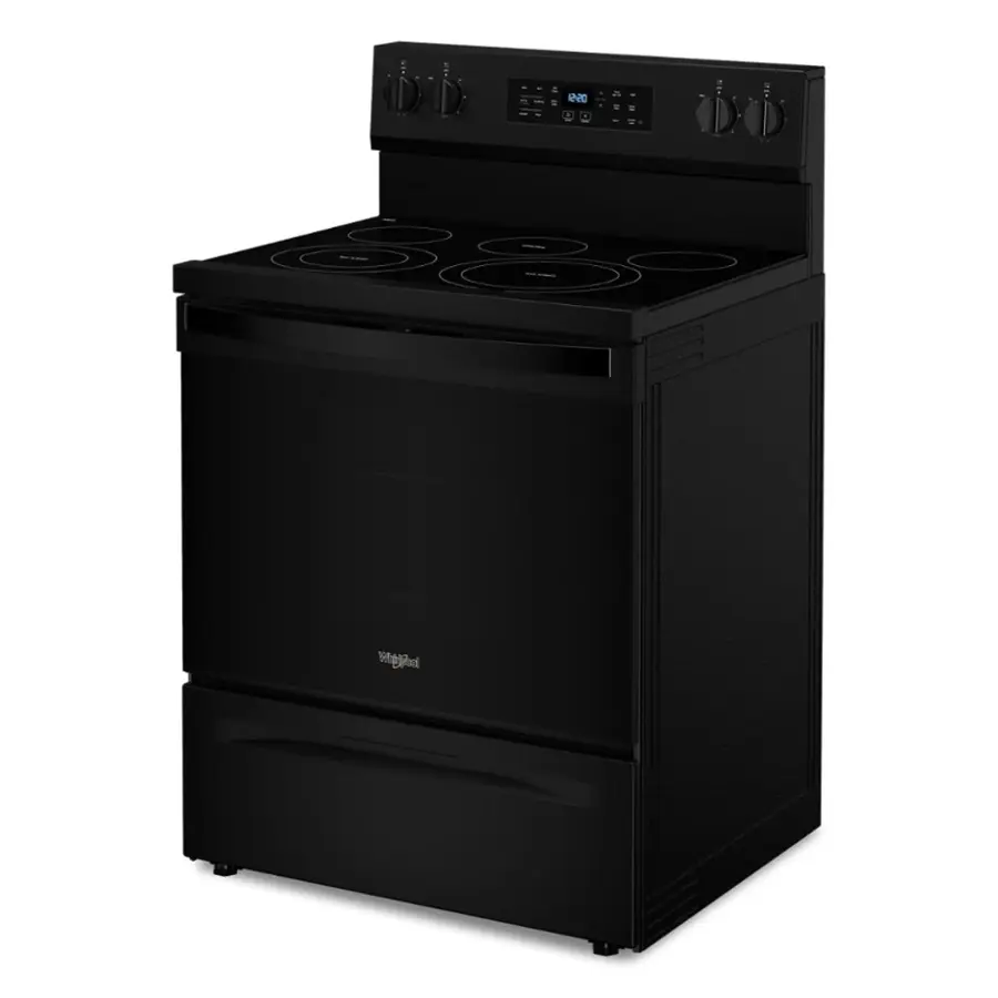 Alt View 12. Whirlpool - 5.3 Cu. Ft. Freestanding Electric Convection Range with No Preheat Air Fry and Air Baking - Black.