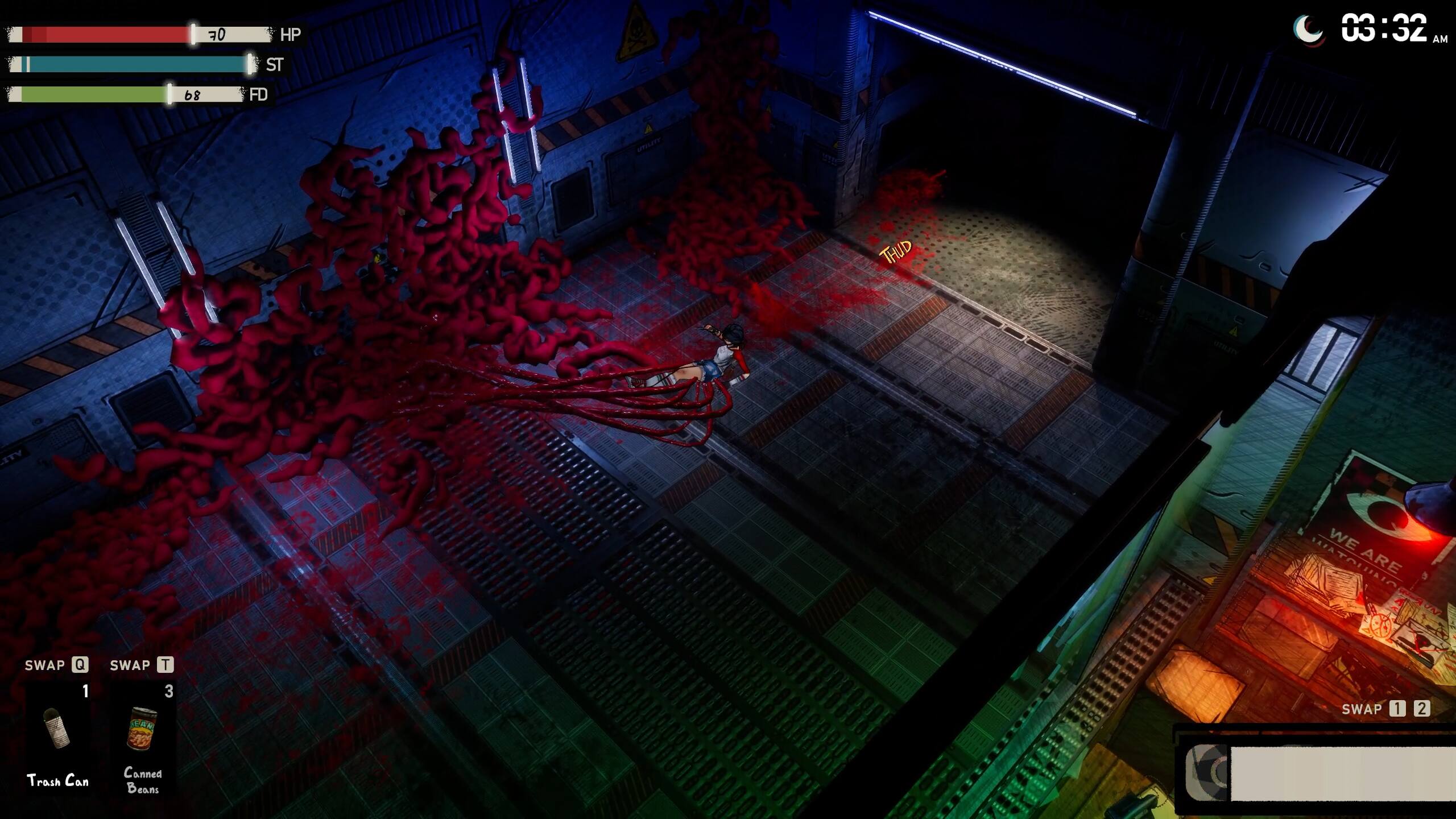 OF HP ST 03:32 AM b8 FD UToLeTT THUD un YTL WE WATALING ARE SWAP 0 SWAP T 1 SE 3 SWAP 1 2 Trash Can Canned Beans