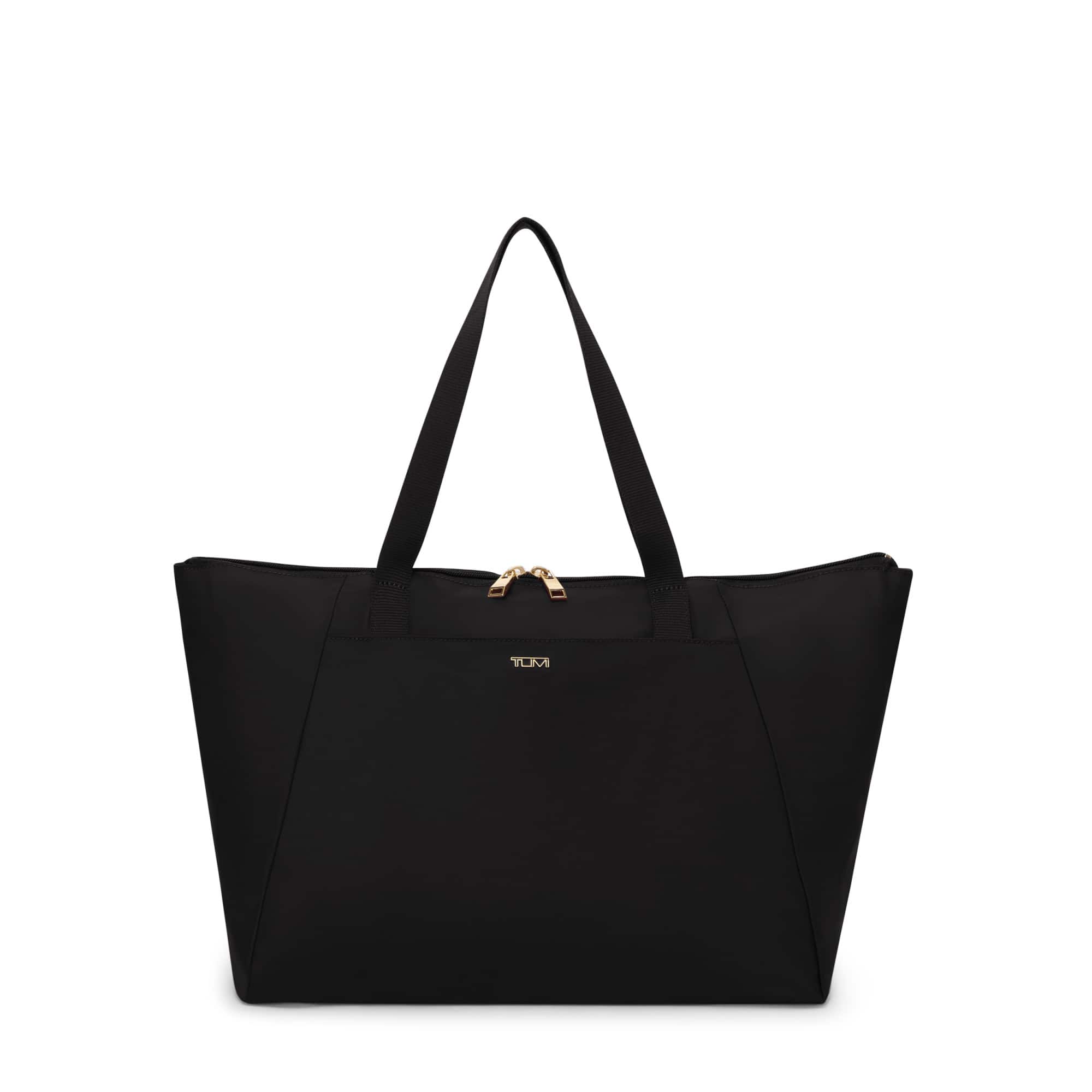 TUMI - Voyageur Just In Case Medium Tote Bag - Black/Gold - Front_Zoom