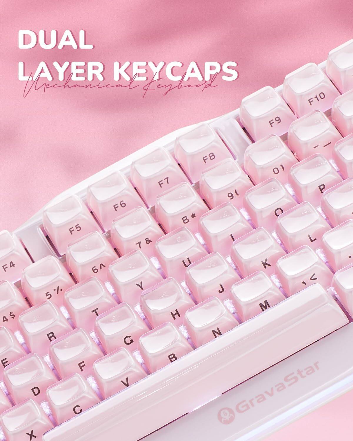 DUAL LAYER KEYCAPS  
Mechanical Keyboard  

F9 F10 F7 F6 F5 F4 F8  
8 7 6 5 4 3 2 1 0  
Y U I O P L K J M N  
H G F D C X V B  
R T E W Q