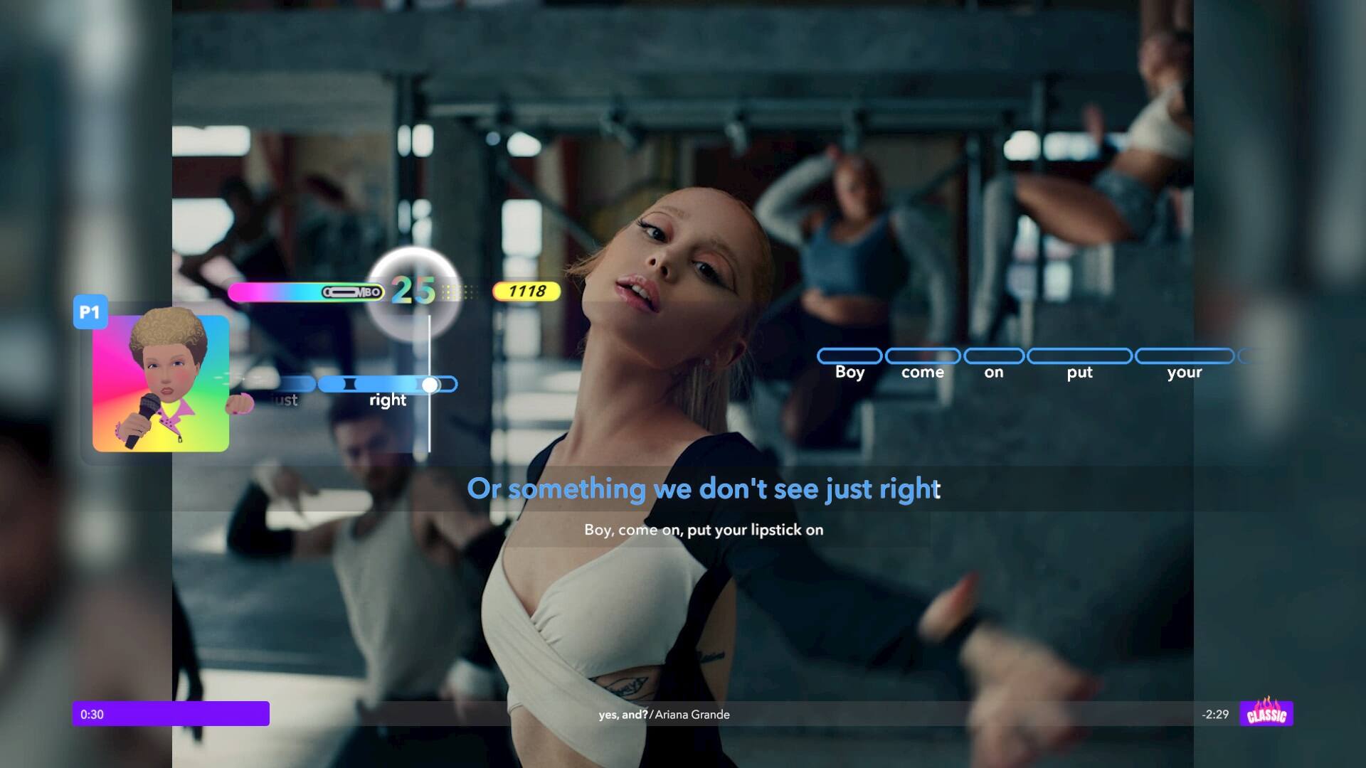 P1 MBC 25 1118 ust right Boy, come on, put your lipstick on 0:30 yes, and?/Ariana Grande 2014 -2:29 CLASSIC