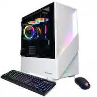 CyberPowerPC - Gamer Supreme Gaming Desktop - AMD Ryzen 7 9700X - 16GB Memory - NVIDIA GeForce RTX 4060 Ti 16GB - 2TB SSD - White - Front_Zoom