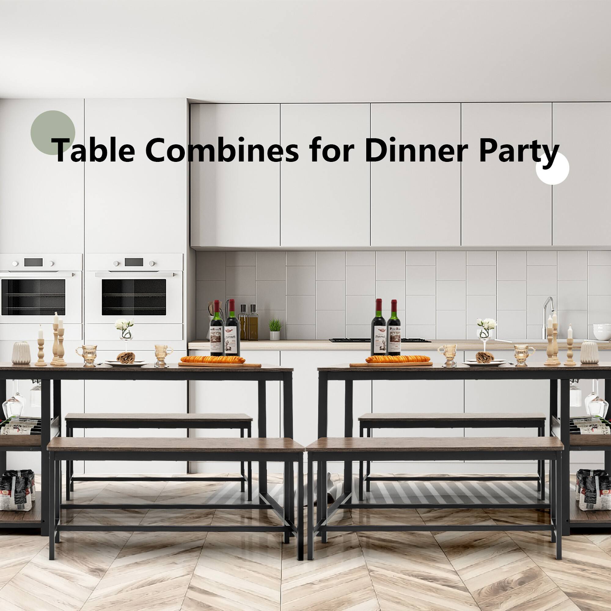 Table Combines for Dinner Party
