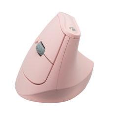 Front. J-Tech Digital - J-Tech Digital Wireless Vertical Ergonomic Mouse - Wireless & Bluetooth (Pink) - Pink.