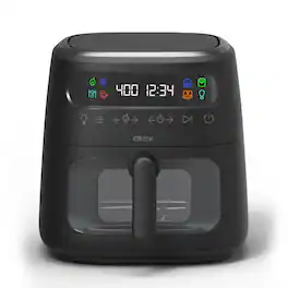 CRUX - 8-qt. Digital Air Fryer Kit with TurboCrisp - Black