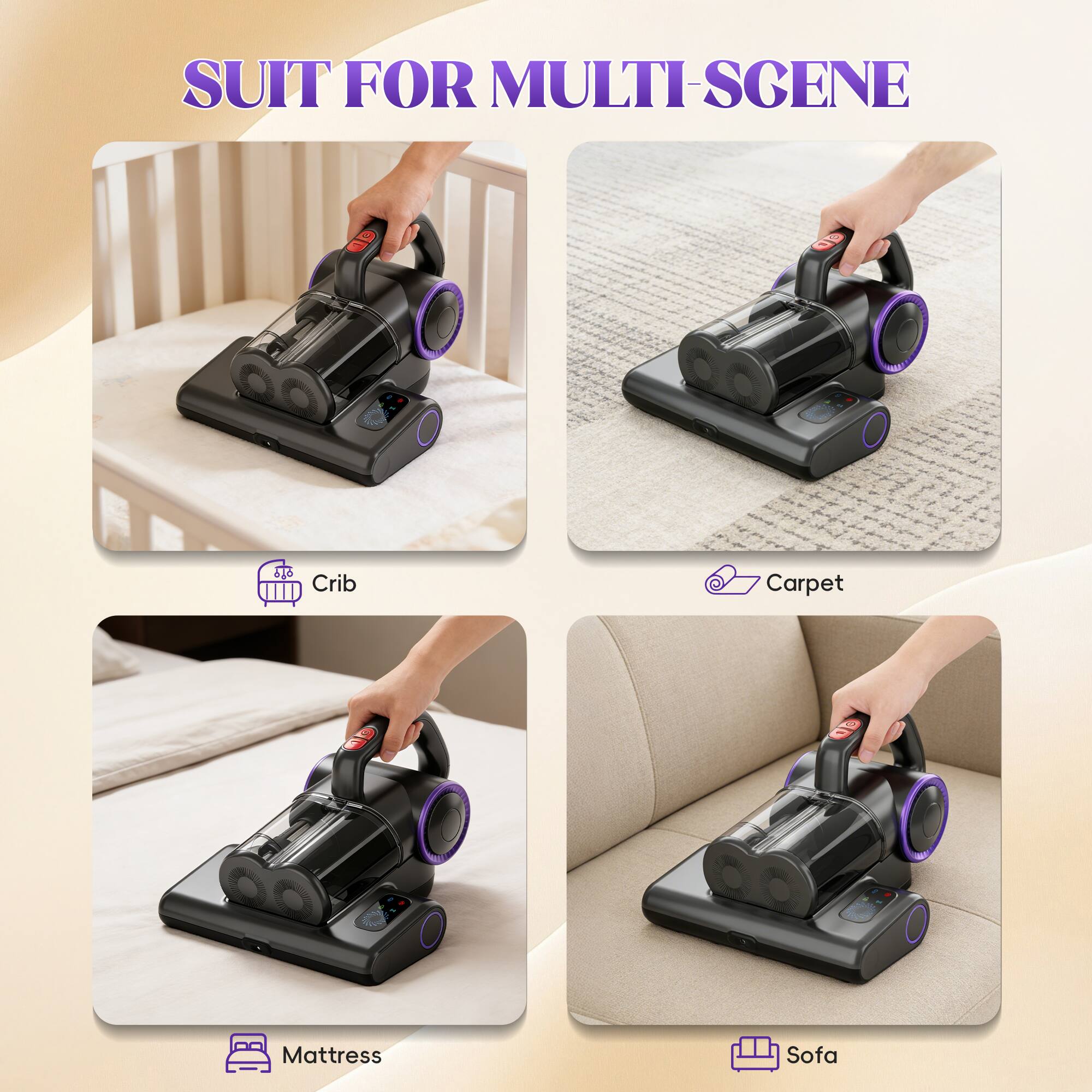 SUIT FOR MULTI-SCENE

ULTI-SCENE

- Crib
- Carpet
- Mattress
- Sofa