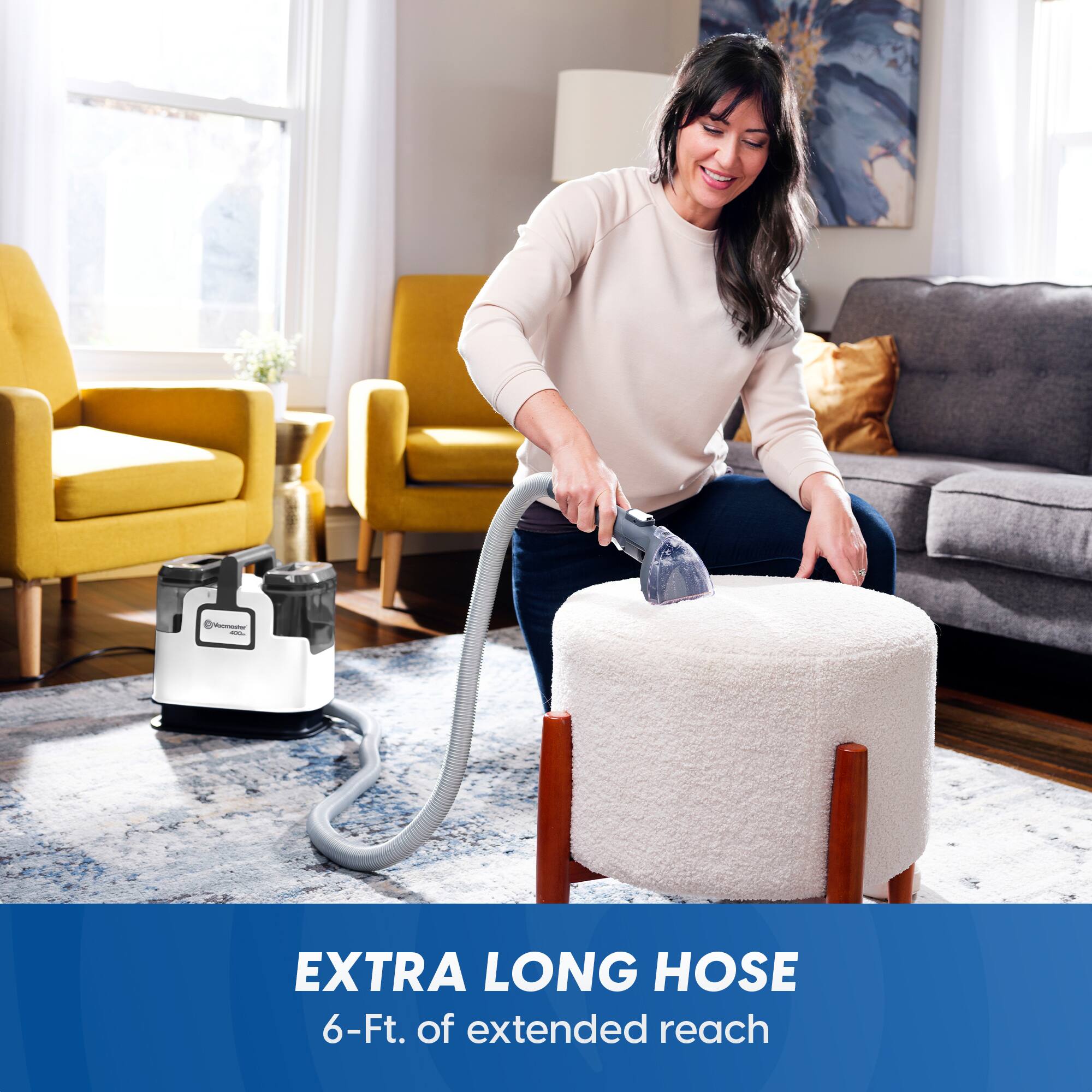 Mycmester 400g

EXTRA LONG HOSE
6-Ft. of extended reach