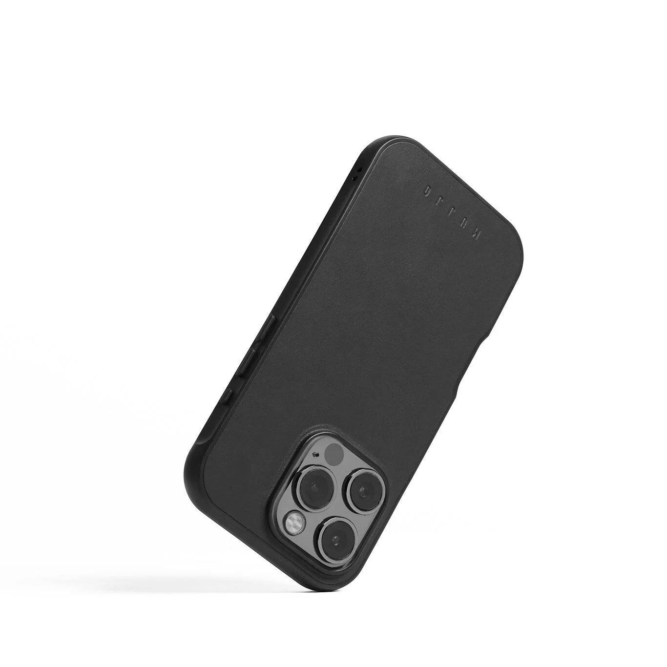 Alt View 8. Mujjo - iPhone 16 Pro Shield Case - Black.