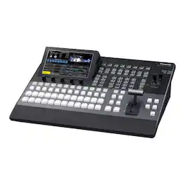 Panasonic - AV-HS410 HD / SD Multi-Format Live Switcher, 7" Multi-Mode Color LCD, 800x480 Resolution, Primatte Chroma Key