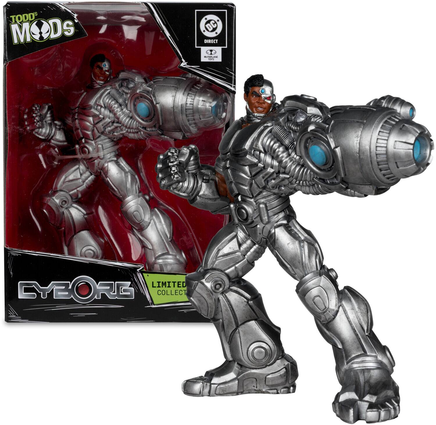 McFarlane Toys - DC Direct - Todd's Mods - Cyborg Collector Vinyl Figure - COLLECTIBLES