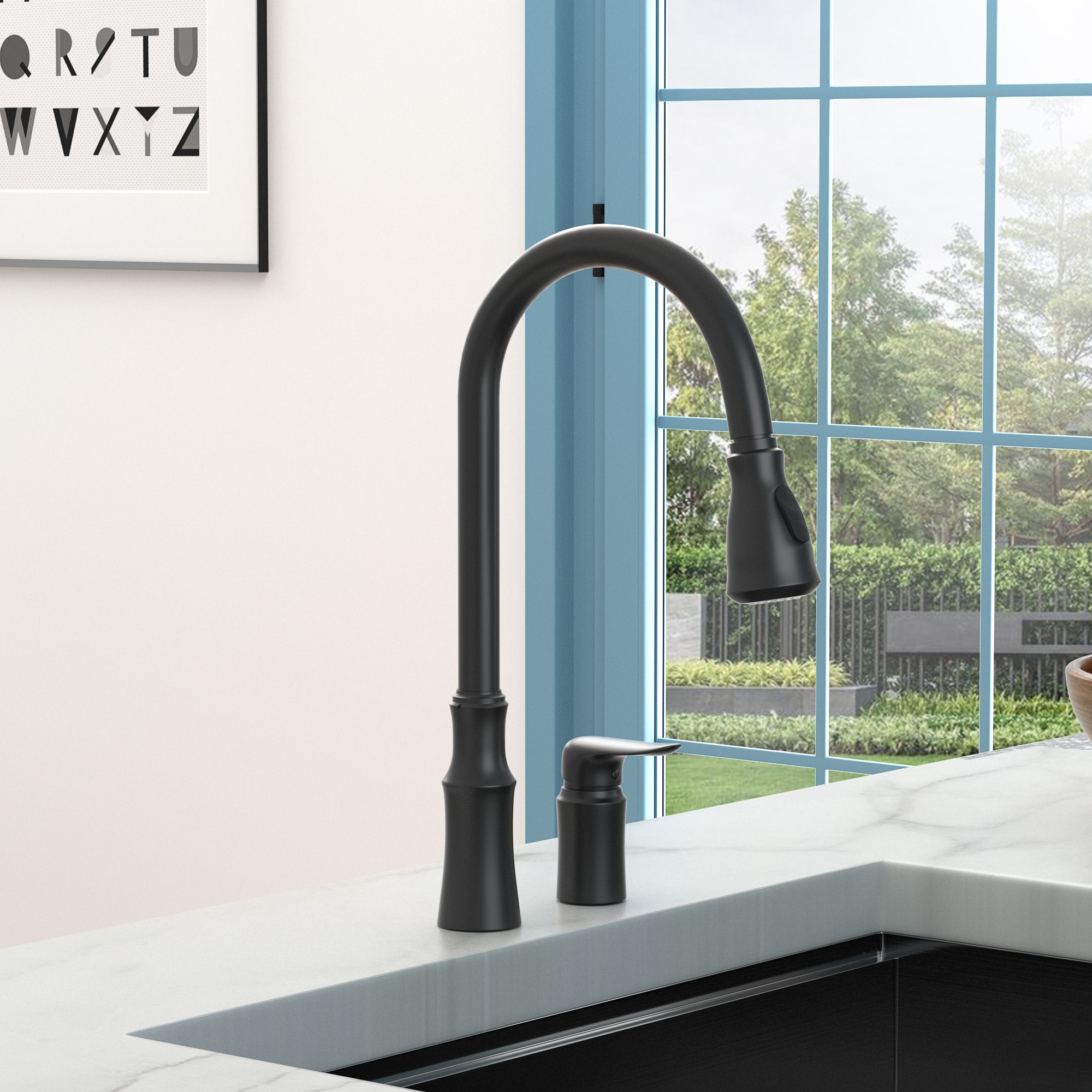 Kitchen Sink Faucet with Separate Handle
