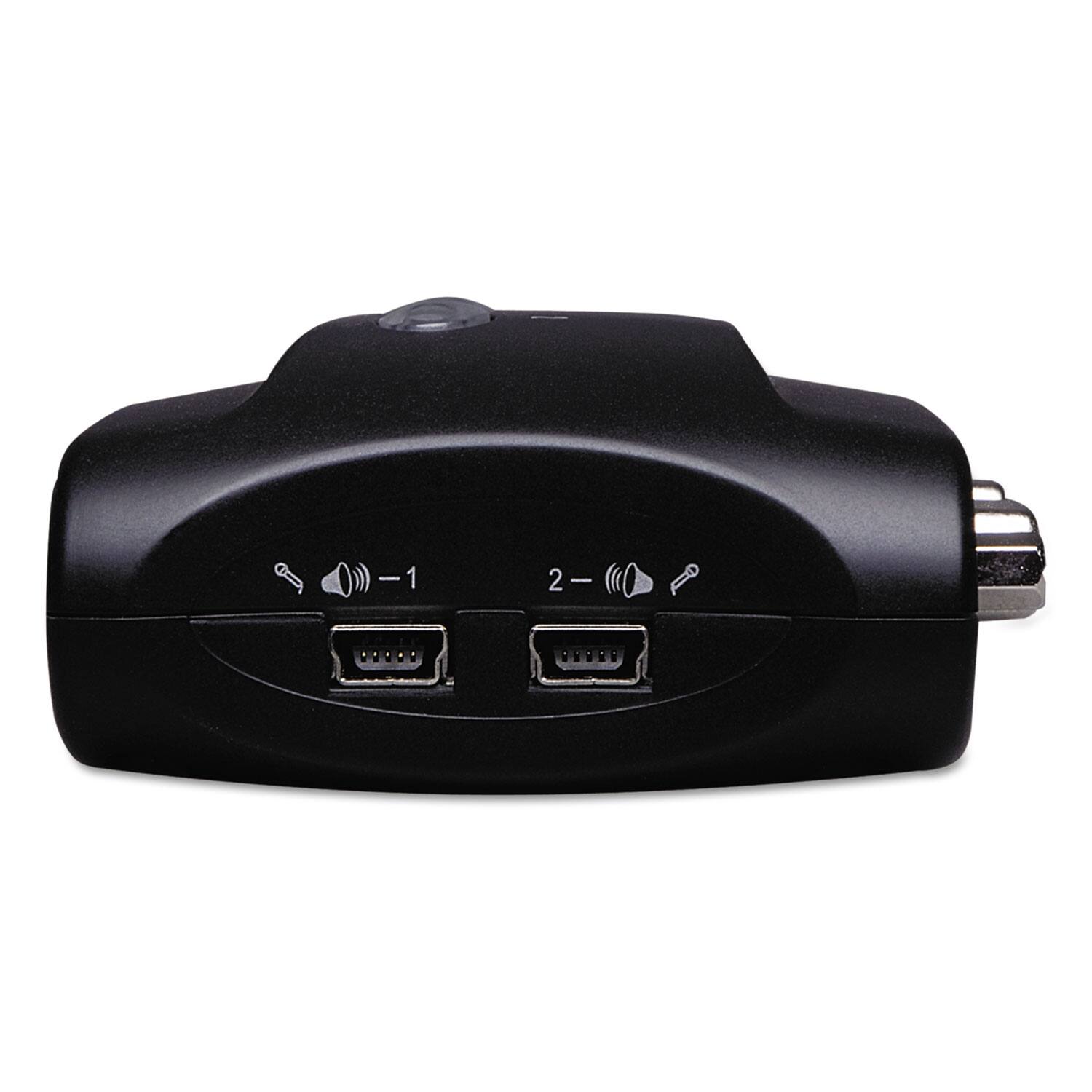 Alt View 2. Tripp Lite - B004-VUA2-K-R Compact USB KVM Switch with Audio and Cable - Black.