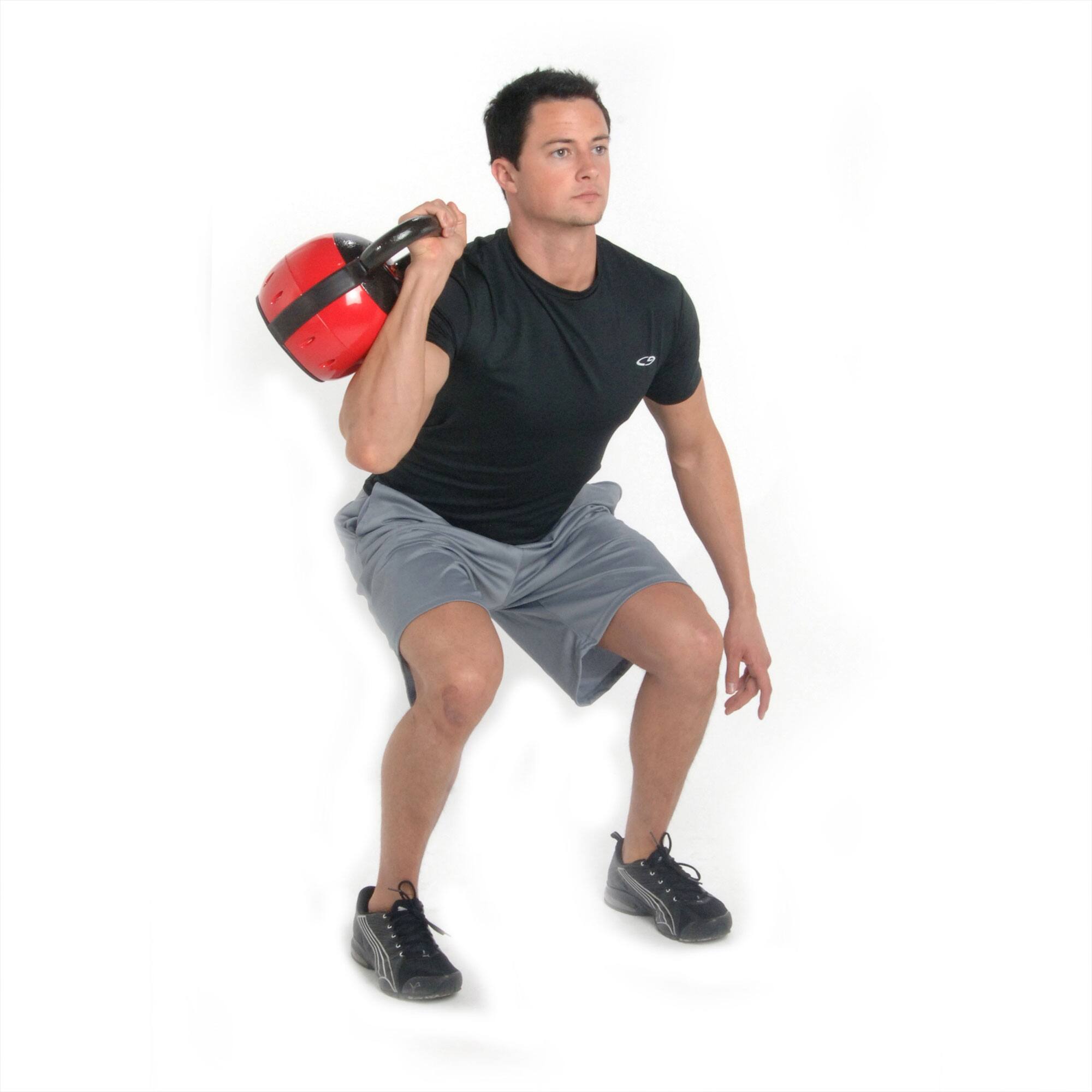 Alt View 3. Stamina Products - Stamina Products 05-3036 Versa Bell 16 to 36 Pound Adjustable Kettlebell Set - Red.