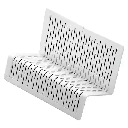 Front. Artistic - Artistic Urban Collection Punched Metal Business Card Holder, Holds 50 2 X 3.5 Cards, Perforated Steel, White.