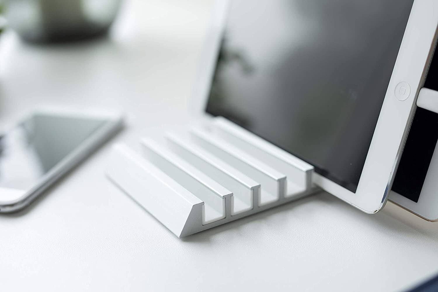 Back. Yamazaki Home - Phone & Tablet Stand - Aluminum - Black.