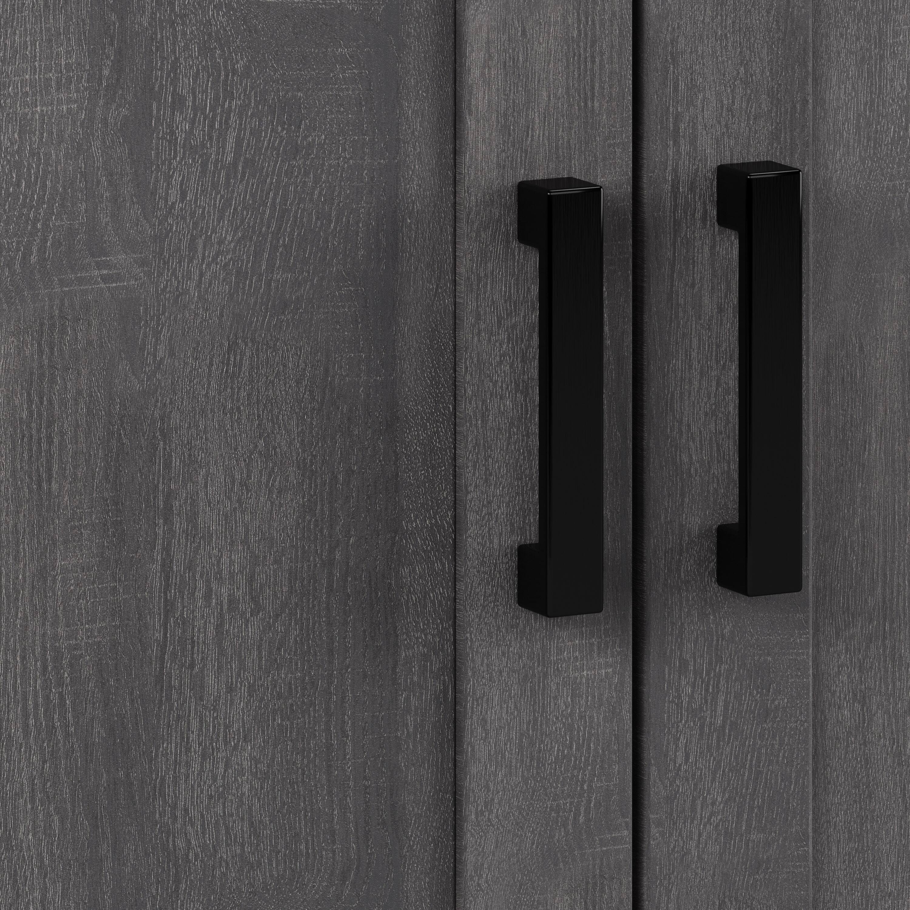 Alt View 12. CorLiving - Virlomi Collection TV Stand with Enclosed Cabinets for Most TVs up to 85" - Dark Gray.