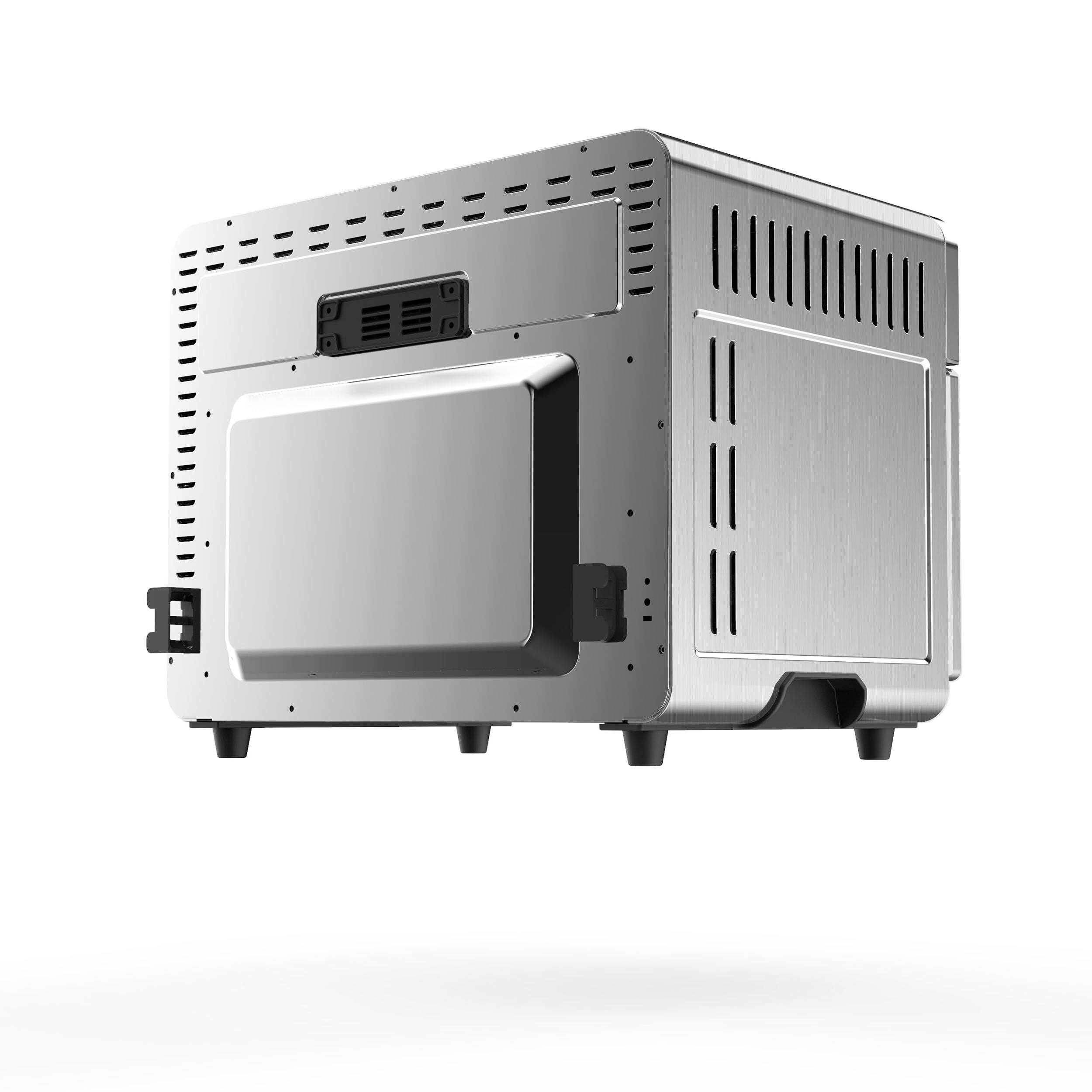 Alt View 1. MegaChef - MegaChef 10 in 1 Electronic Multifunction 360 Degree Hot Air Technology Countertop Oven - Silver.