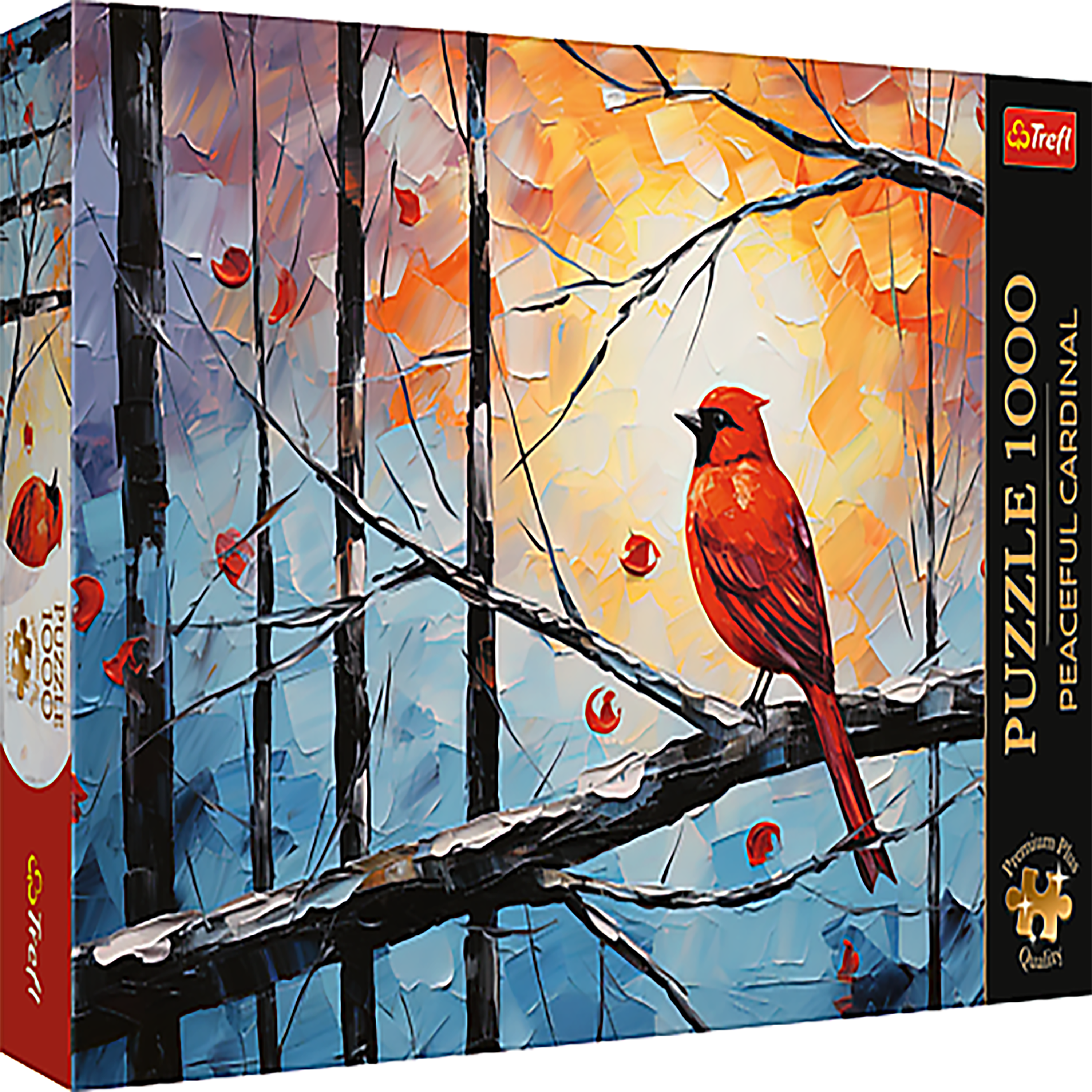 Trefl - Premium Plus Peaceful Cardinal 1000 Piece Puzzle - Multicolor