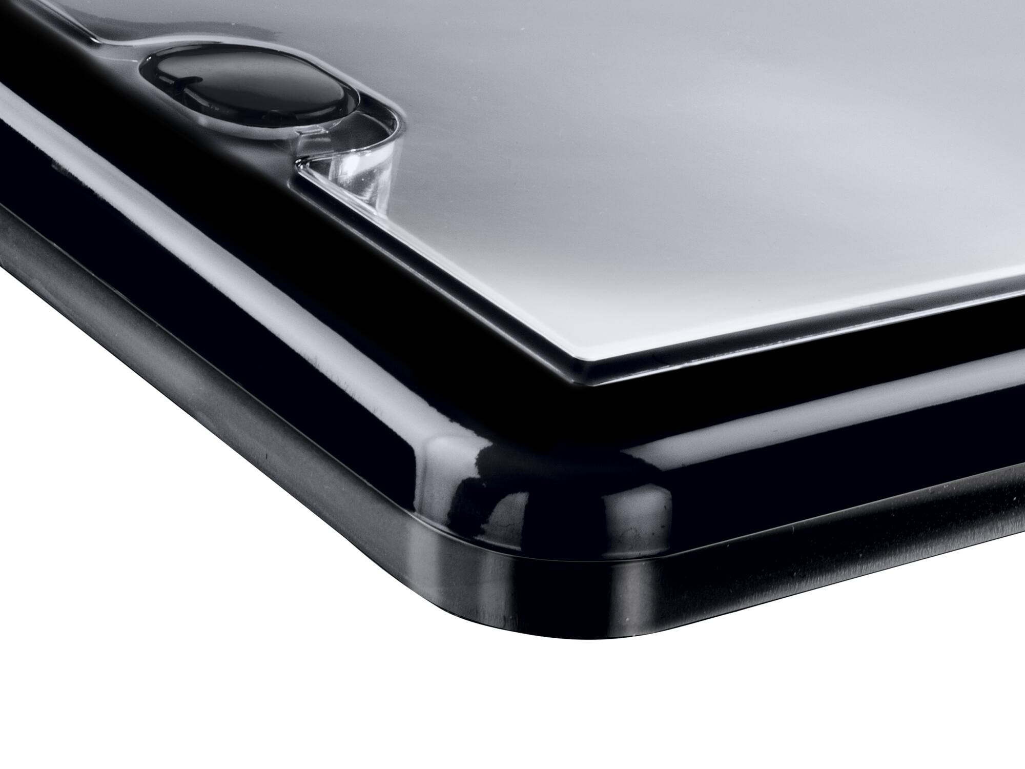 Alt View 1. WeatherTech - ClearCover | License Plate Frame with Clear Cover Lens, Multi-Flex Gasket and Stainless Steel Hardware - Black.