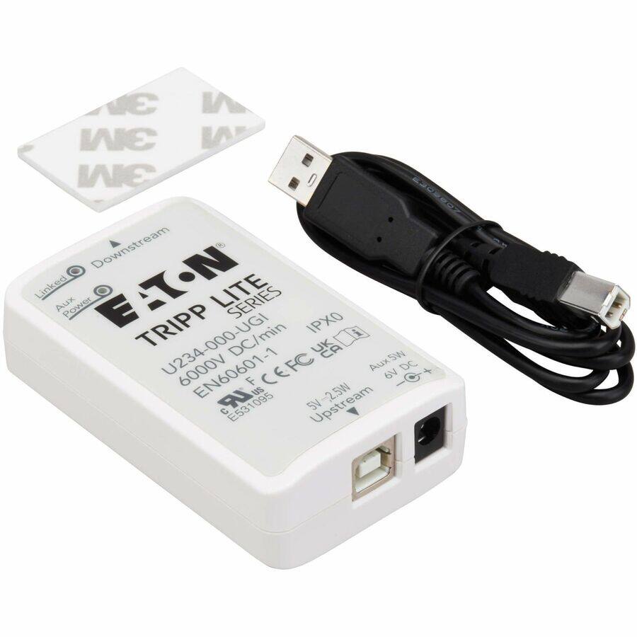 3 M IA Downstream Linked Aux Power  
TRIPP LITE SERIES IPXO  
U234-000-UGI DC/min  
6000V EN60601-1  
CEFC CE FC  
6V DC + F US 2.5W  
LR C E531095  
E53 1095  
5V Upstream