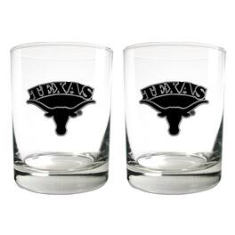 Great American Products - Texas Longhorns 15oz. Legacy Rocks Glass Set - Multicolor