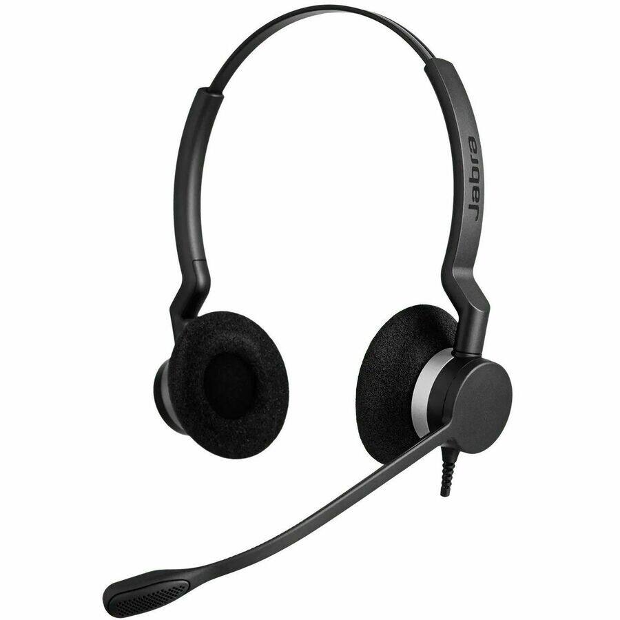 Alt View 2. Jabra - Jabra BIZ 2300 Headset - Microsoft Teams Certification - Stereo - USB Type A - Wired - 32 Ohm - 70 Hz to 16 kHz - Red.