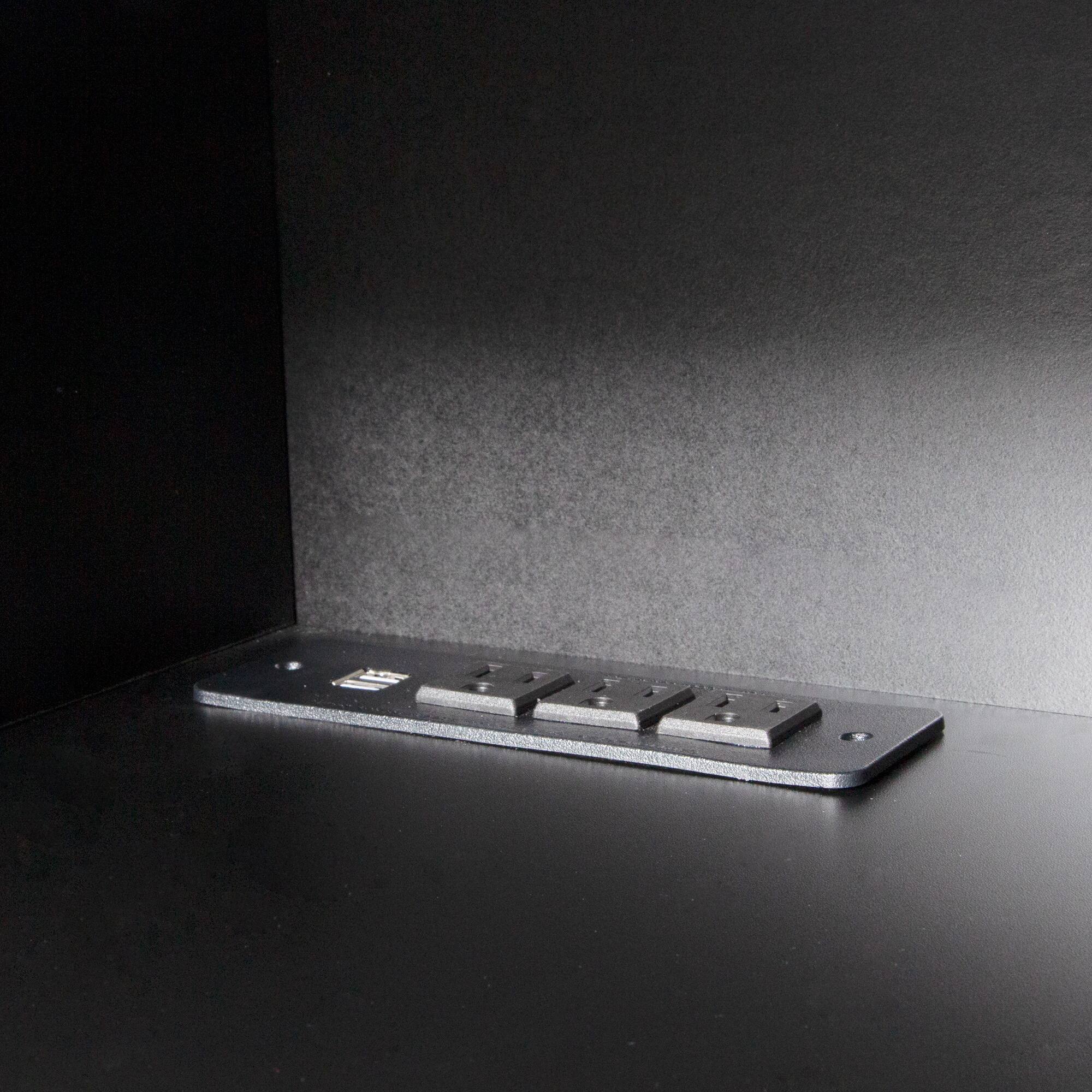 Alt View 4. Spaco - Spaco 63" Floating TV Stand Wall Mounted with 16 Color LED Lights, Entertainment Center Media Console for 55 60 65"TVs - Black.