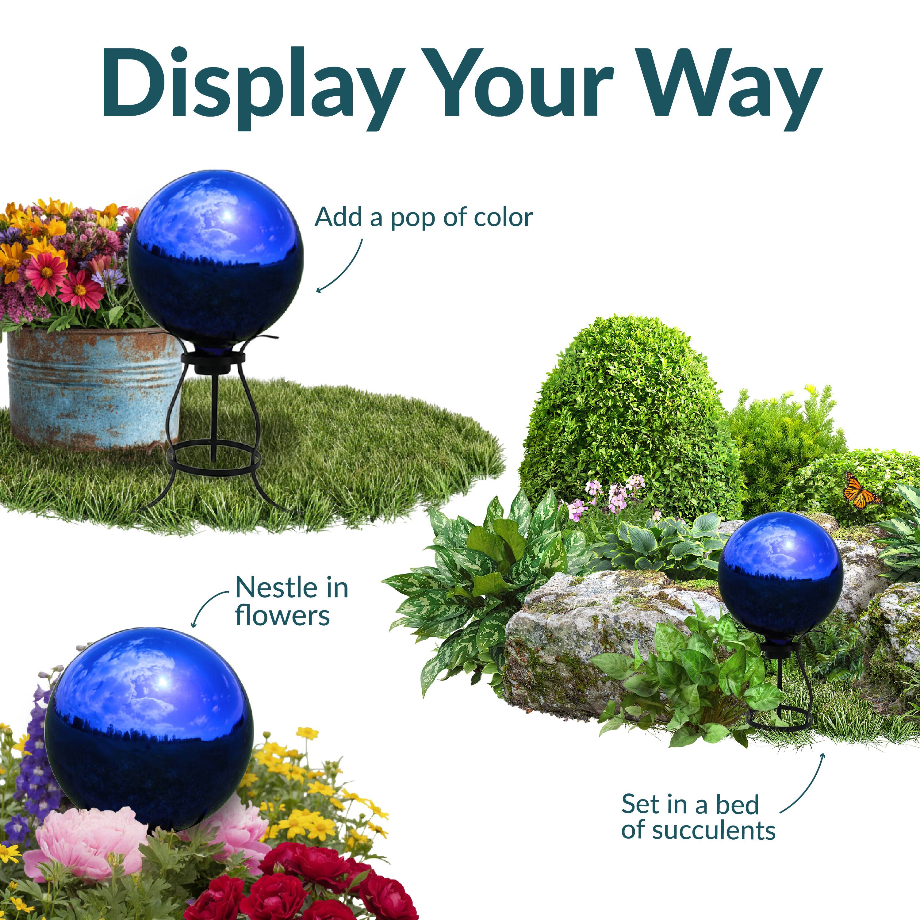 Display Your Way

- Add a pop of color
- Nestle in flowers
- Set in a bed of succulents