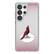 Front. Keyscaper - Chicago Cardinals Linen Logo Galaxy Clear Case - S24 - Multicolor.