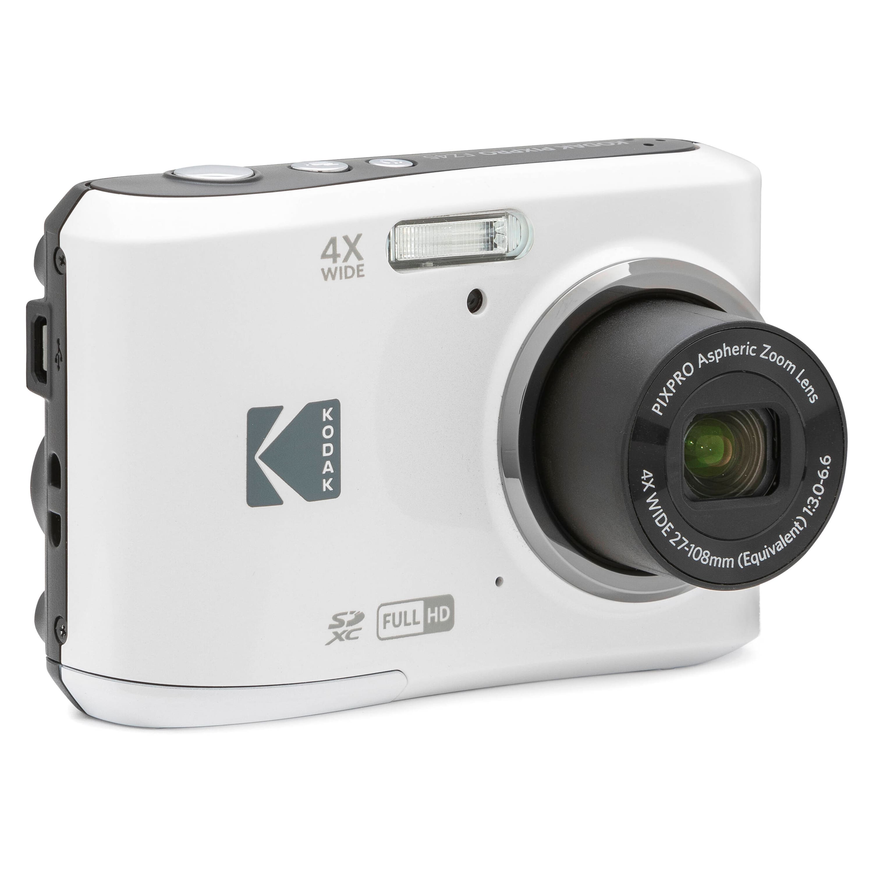 Kodak PIXPRO FZ45 16.4 Megapixel Compact Camera White FZ45