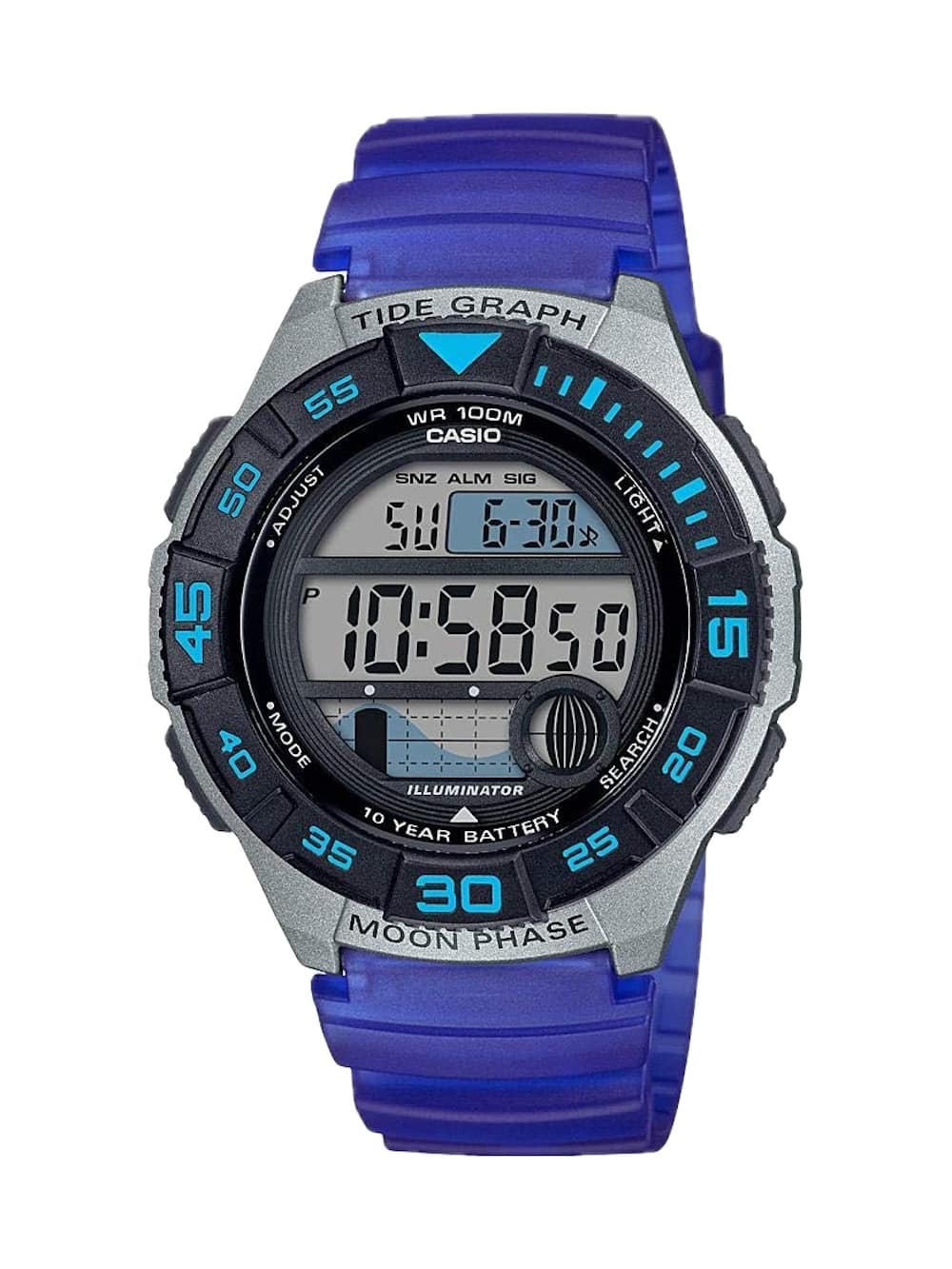 Casio - Men's Digital Watch with Strap- WS-1100H-2AVCF - Blue price history on PriceWatchPro