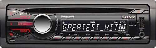Front Standard. Sony - 52W x 4 Apple® iPod®-/Satellite Radio-Ready In-Dash CD Deck.