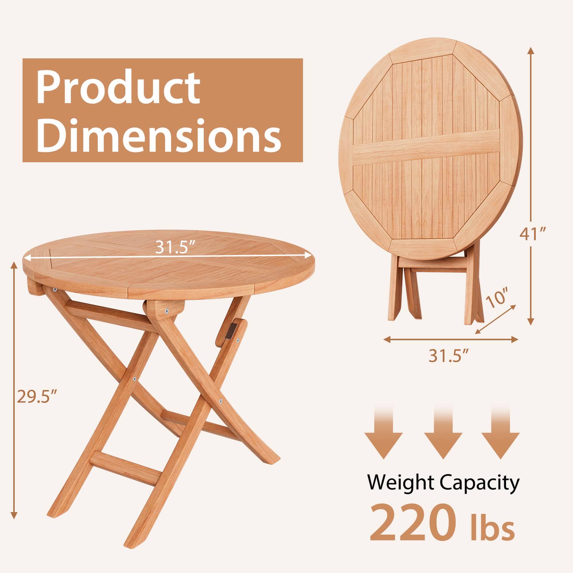 Product Dimensions  
31.5" x 41" x 10" x 31.5" x 29.5"  
Weight Capacity  
220 lbs
