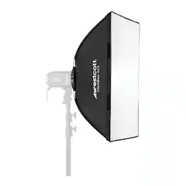Westcott - ClickBox 2x3 Softbox (Bowens) - Removable Diffuser, Silver Interior