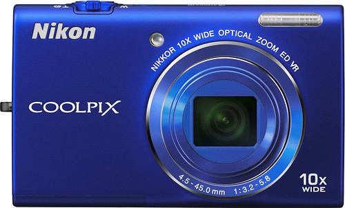  Nikon - Coolpix S6200 Blue 16.0-Megapixel Digital Camera - Blue