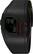 Front Standard. Puma - Unisex Cardiac Plus Heart Rate Monitor Watch - Black.