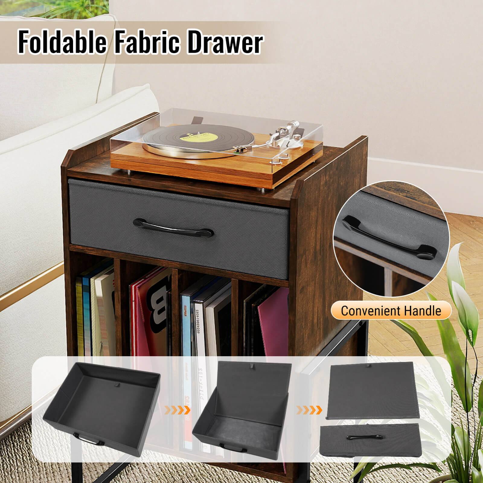 Foldable Fabric Drawer  
Convenient Handle