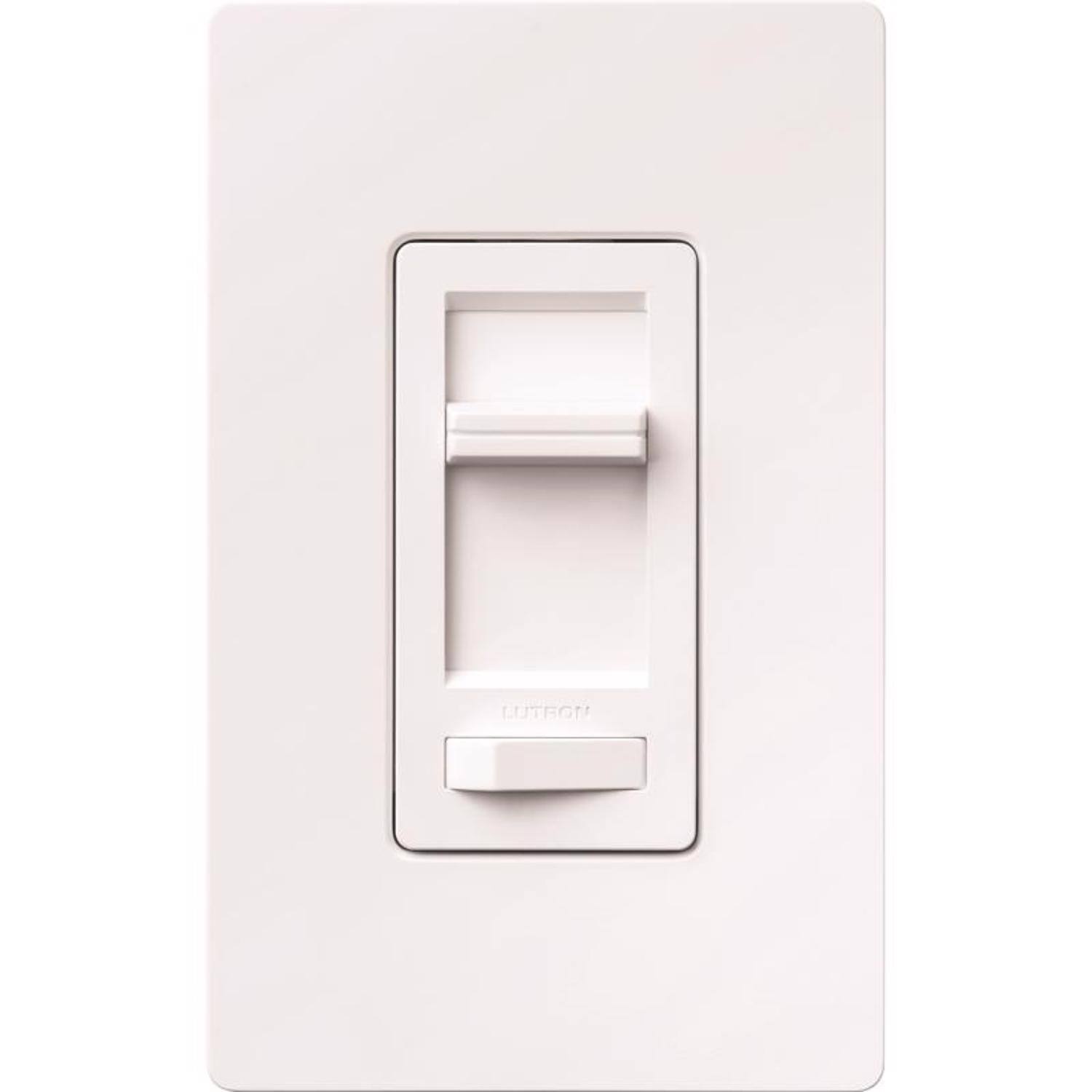 Left. Lutron - Lutron Lumea White 150 W 3 Way Dimmer Switch 1 pk - White.