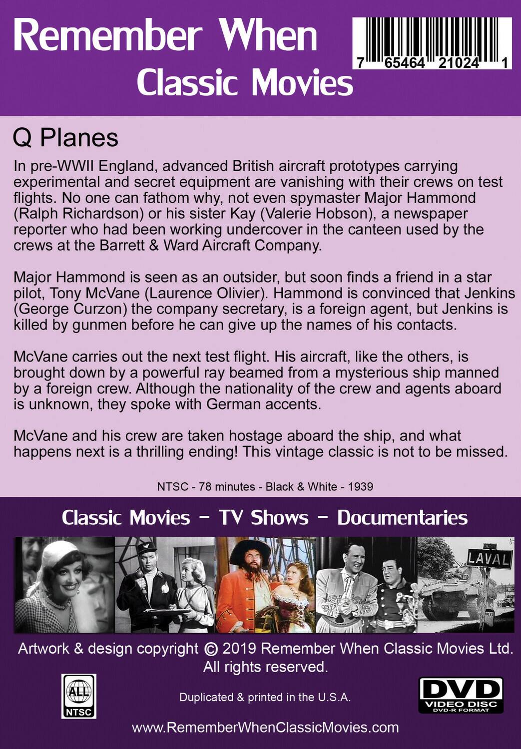 Alt View 1. Q Planes (aka Clouds Over Europe)   - DVD.