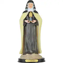 FC Design - 12"H Saint Clare St. Clare of Assisi Holy Figurine Statue Desk Tabletop Home Decor Gift - Multi-Color