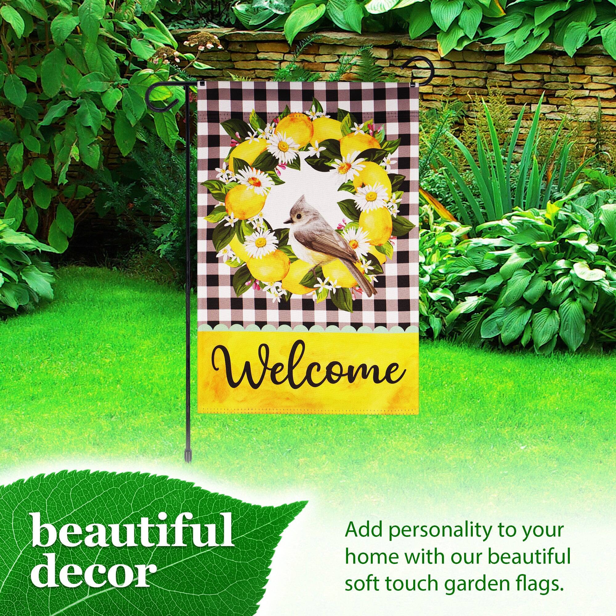 Welcome beautiful decor

Add personality to your home with our beautiful soft touch garden flags.