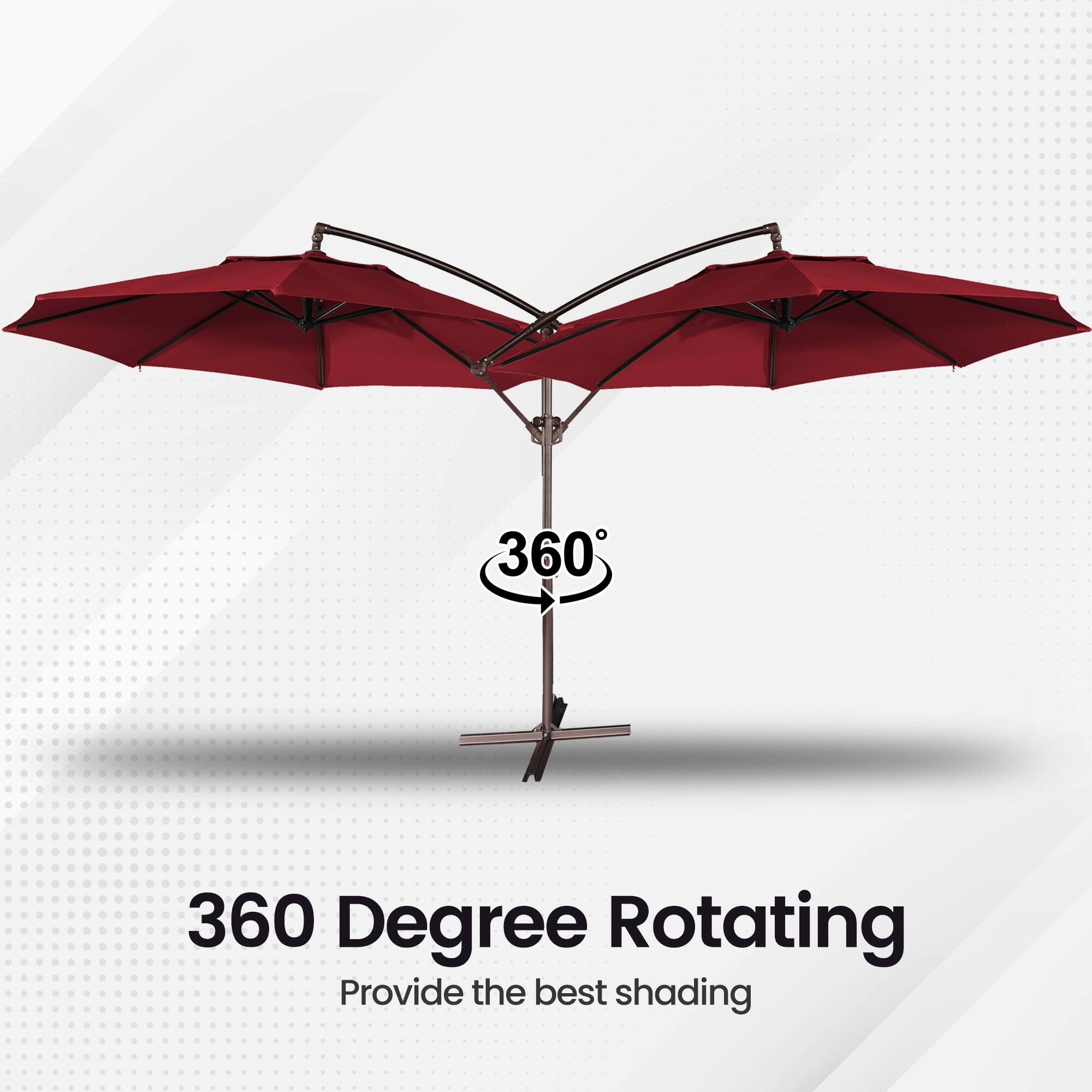 360 Degree Rotating  
Provide the best shading