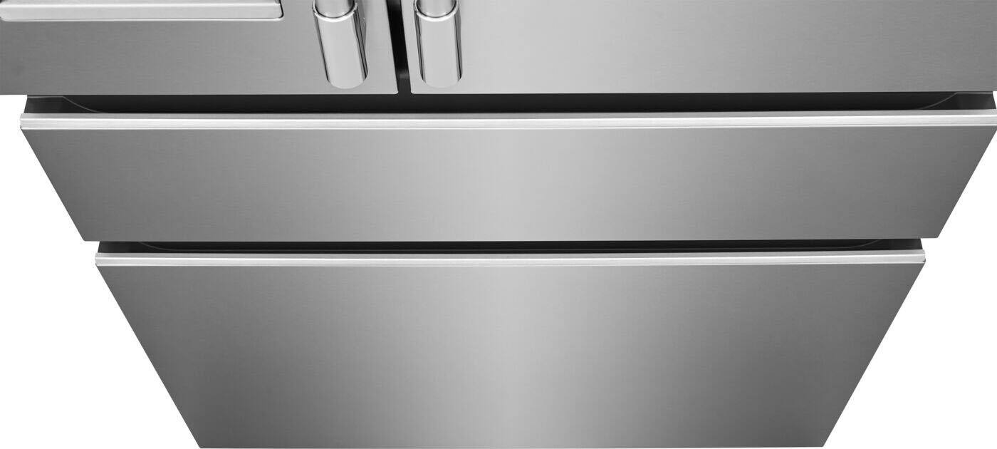 Alt View 11. Frigidaire - 21 Cu. Ft. Counter-Depth 4-Door French Door Refrigerator with Custom-Flex® Temp Drawer - Smudge-Proof® Stainless Steel.