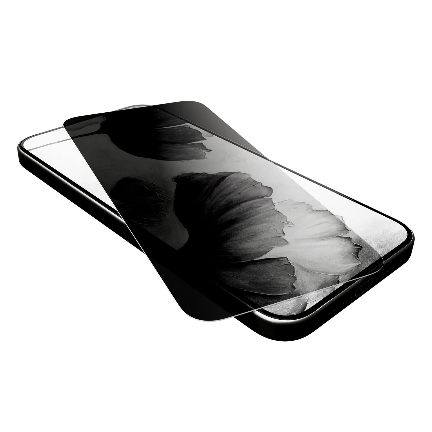 Alt View 2. Cellhelmet - Privacy Tempered Glass with Alignment Tray for iPhone 17 Air - Clear.