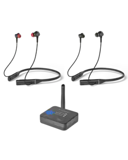 Avantree - Aura Loop Dual – Next-Gen Wireless Auracast TV Earbuds, Includes Two Pairs for Shared Listening