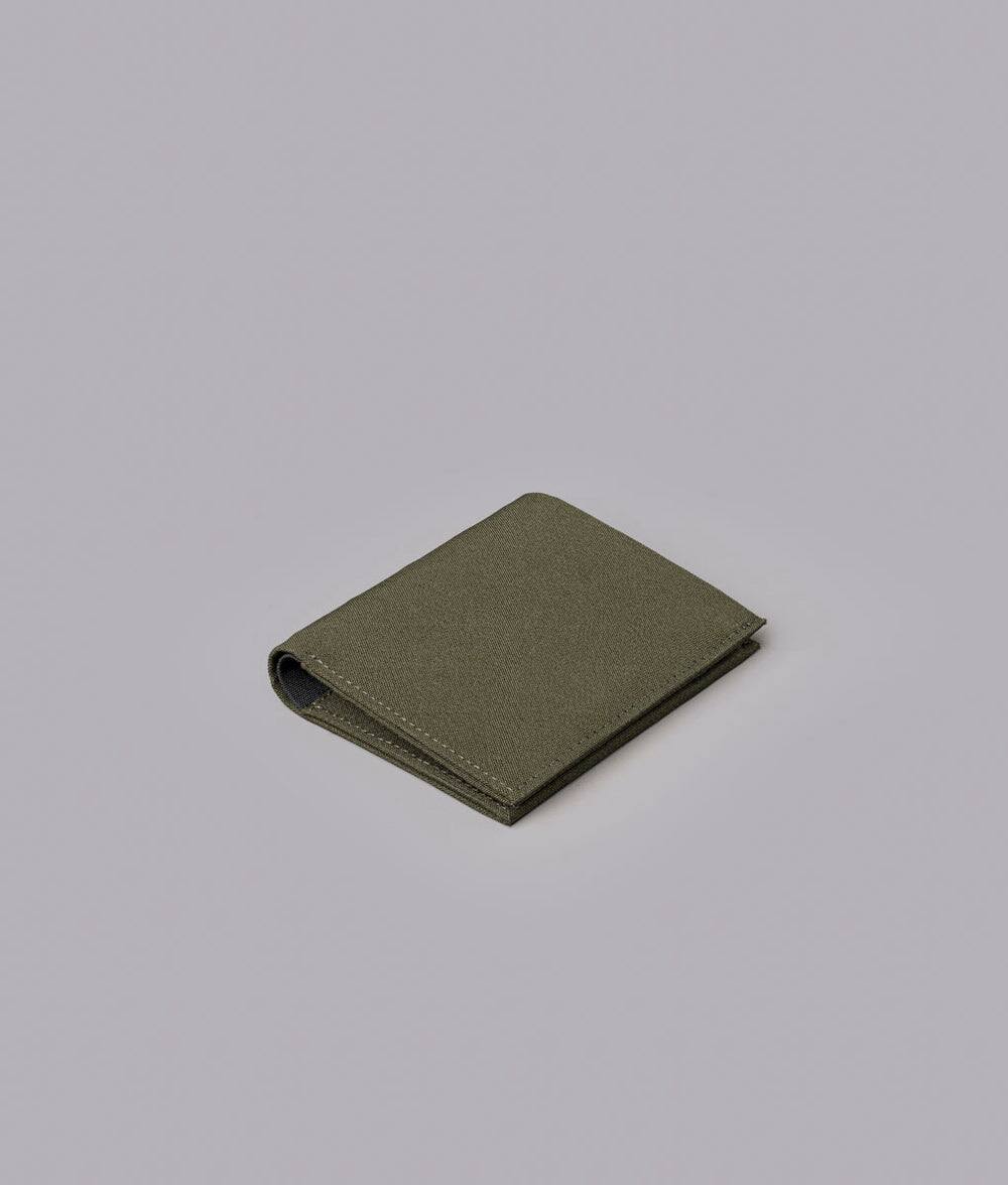 Back. ALPAKA - Ark Bifold Cash Wallet - Wallet for Men,Slim Design with RFID Protection - Army Green Axogrid 300D.