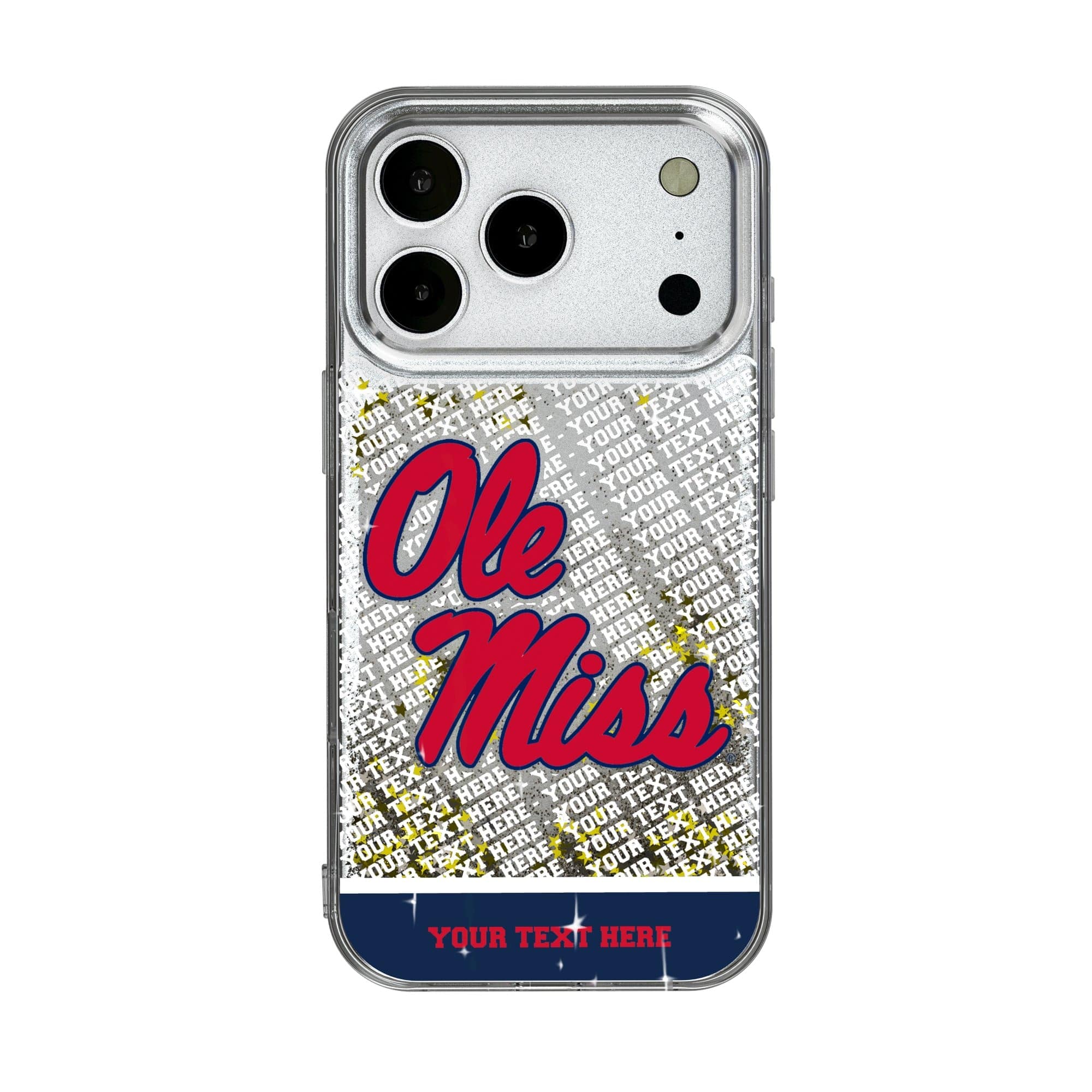 Keyscaper - NCAA - Ole Miss Rebels iPhone Endzone Personalized Glitter Case - 15 Pro - Multicolor price history on PriceWatchPro